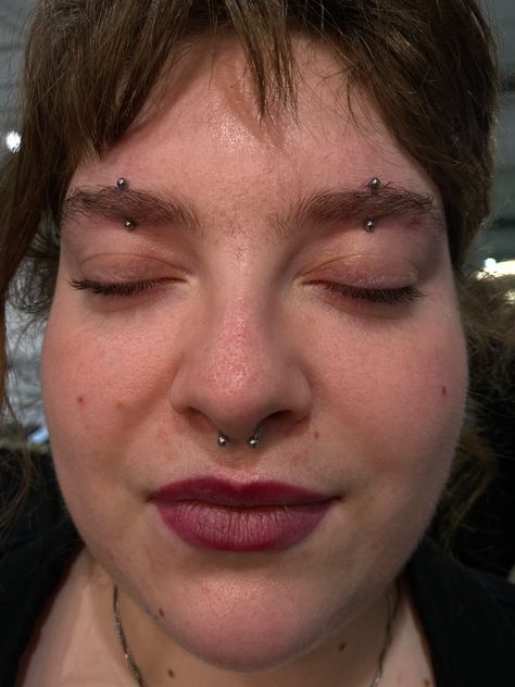 TURNING HEADS WITH THIS DOUBLE EYEBROW PIERCING ✌️ PIERCED BY @valltheimpaler Soho, Union Square, and Williamsburg 11AM-9PM 7 DAYS A/W🕘 WALK-INZ OR BOOK ONLINE..📕 TATTOOS & PIERCINGS, NO ATTITUDE, NO MISERABLE HOOPS TO JUMP THROUGH....🚫 WALK-INZ WELCOME OR BOOK ONLINE AT ⚔️livebytheswordtattoo.com⚔️ . . . . #livebytheswordtattoo #eyebrowpiercing #piercer #piercing #nyc Central Eyebrow Piercing, Middle Eyebrow Piercing, Eyebrow Piercing Hoop, Double Eyebrow Piercing, Eyebrow Piercing, Union Square, Body Mods, Piercing Jewelry, Tattoos And Piercings