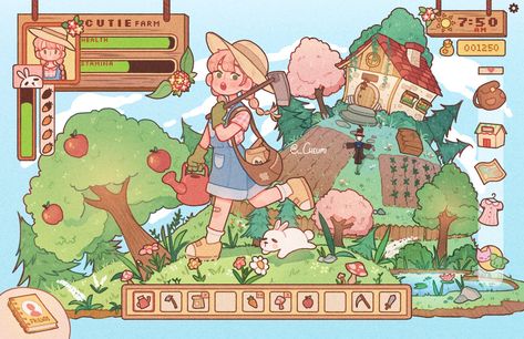 Idle Game, Desain Editorial, 캐릭터 드로잉, Game Concept Art, 영감을 주는 캐릭터, Cute Art Styles, Kawaii Art, Cartoon Art Styles, Cute Illustration