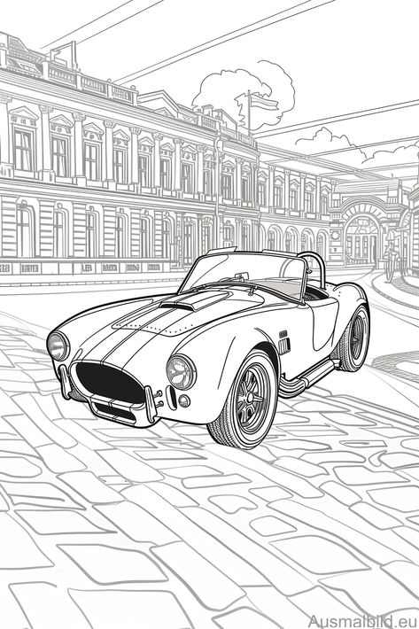 Entdecken Sie das faszinierende Ausmalbild eines ikonischen Autos, der 1967 Shelby Cobra 427, das perfekt für alle Automobilenthusiasten ist. Ob Sie ein leidenschaftlicher Künstler sind oder einfach nur Spaß am Ausmalen haben, dieses Kunstwerk bietet Ihnen die Möglichkeit, Ihre Kreativität auszuleben und gleichzeitig mehr über das legendäre Auto zu erfahren. Holen Sie sich das Ausmalbild, um die aufregenden Linien und Kurven des 1967 Modells in Ihren Lieblingsfarben zum Leben zu erwecken. Gtr Coloring Pages, Sport Car Coloring Pages, Mustang Car Coloring Pages, Classic Car Coloring Pages Free Printable, Ford Mustang 1967 Sketch, Cars Black, Cobra 427, Shelby Cobra 427, 427 Cobra