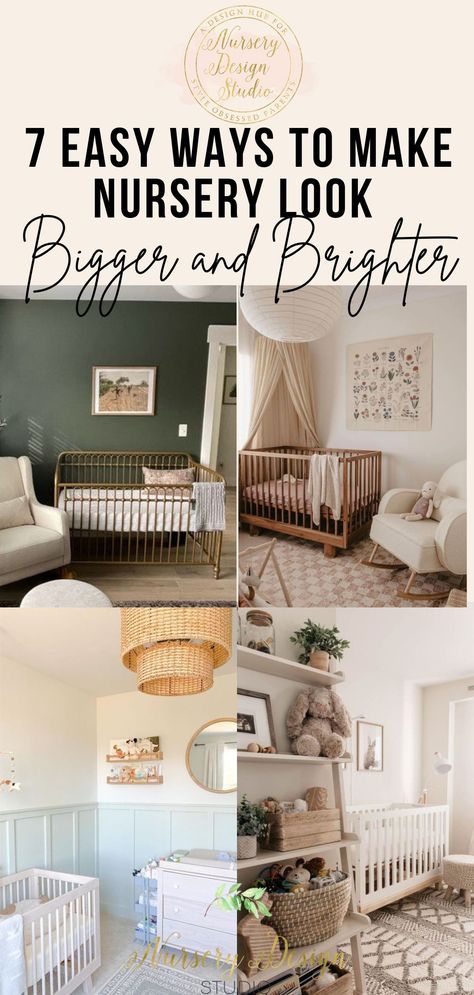 Ahead, we delve into seven clever ideas to make a small nursery feel bigger and brighter. Nursery With Couch Layout, How To Set Up Nursery Room, Setting Up A Nursery, Guest Room Nursery Combo Small, Small Nursery Ideas Layout, Nursery Rug Placement, Nursery Layout Furniture Placement, Small Nursery Layout, Small Nursery Decor