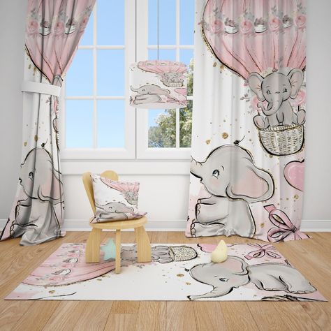 Boys Room Curtains, Curtains Nursery, Girls Room Curtains, Elephant Baby Boy, Baby Room Curtains, Kids Room Curtains, Cute Elephants, Boys Room Rugs, Baby Boy Room