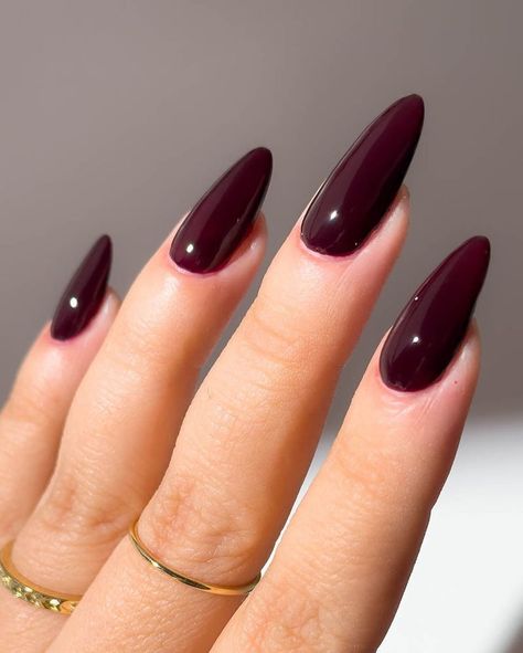 Essie Nail Colors, Dark Fall, Fall Manicure, Cherry Wine, Cherry Nails, Dark And Moody, Nail Polish Kits, Essie Nail, Oval Nails