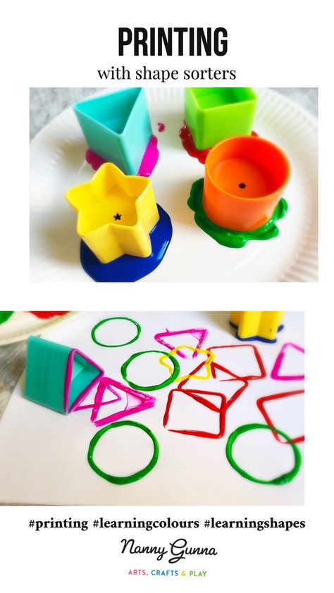 Infant Shape Art, Two Year Old Science Activities, Childcare Ideas Activities, Back To School One Year Old Crafts, Paint Toddler Activities, Art Activities For One Year Olds, Daycare Activities For One Year Olds Easy, Color Theme Toddler Activities, Pre Nursery Activity