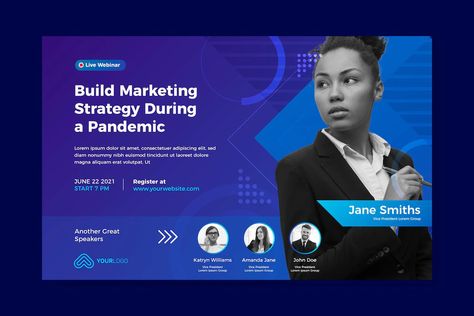 Free Vector | Webinar banner invitation Webinar Banner Design, Event Banner Design, Webinar Banner, Panel Event, Technology Banner, Conference Invitation, Organizational Chart Design, Webinar Invitation, Webinar Design