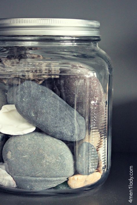 Use as a door stop Decorative Ideas, Beach Rocks, Decorated Jars, Door Stop, Vacation Beach, Glass Containers, Bedroom Makeover, A House, Lifestyle Blog