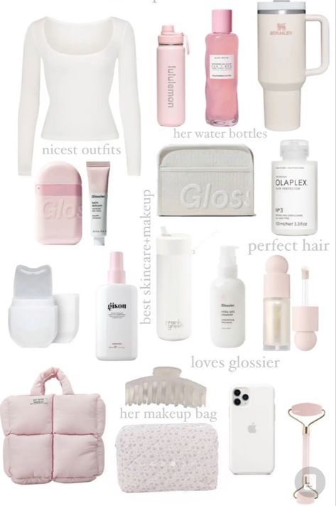 Pink Pilates Princess Starter Pack, Pink Palates Princess Aesthetic Outfits, Cute Pink Outfits Aesthetic, Closet Must Haves, Princess Aesthetic Outfits, Girly Items, Luxury Stuff, Pink Lifestyle, Pretty Pink Princess