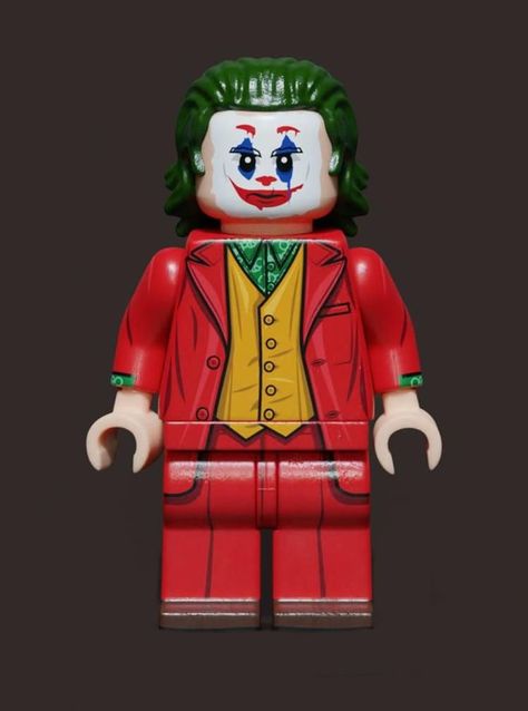 Lego Jokes, Lego Library, Lego Joker, Bat Joker, Lego Minifigure Display, Custom Lego Minifigures, Joker Joker, Micro Lego, Lego Custom Minifigures