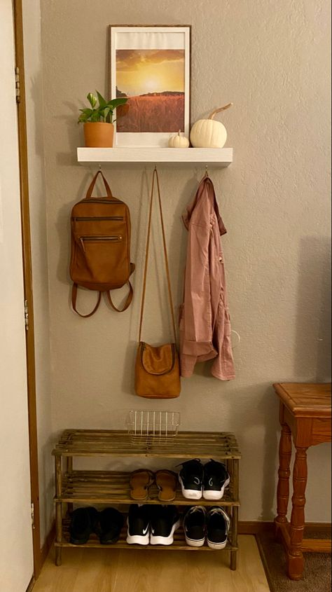 Studio apartment diy entryway/mudroom