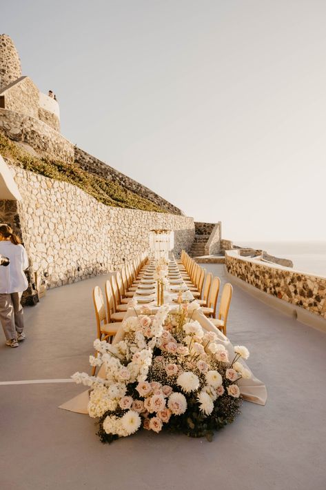 A Quick Guide to Planning a Wedding in Greece: 6 Tips for Having an International Wedding - danirawsonphoto.com Crete Greece Wedding, Greece Style Wedding, Greek Wedding Flowers, Greece Wedding Aesthetic, Greece Wedding Decor, Greece Weddings, Weddings In Greece, Old World Wedding, Wedding Coastal