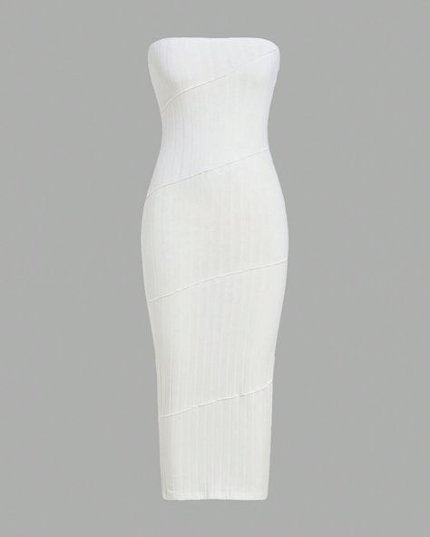 ✨Pre-order only, XS(6) - L(12/14)✨ ✨Price : 80,000✨ Strapless Bodycon Dress, Fashion Gallery, Women Long Dresses, Long Dresses, Kids Beachwear, White Casual, Ball Dresses, Dress P, Women Clothing