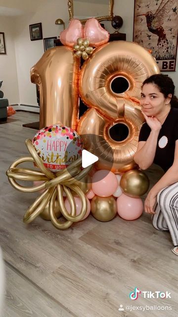 260 Balloon Ideas, Birthday Balloon Ideas, 40th Birthday Balloons, Balloons Number, Party Balloons Diy, Balloon Arrangement, Balloon Bouquet Diy, Balloon Crafts, Diy Balloon Decorations