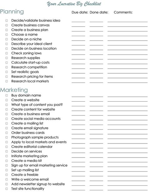 Free printable start your own business checklist pdf Starting Online Business Checklist, Setting Up A Business Checklist, Business Set Up Checklist, Candle Business Checklist, Youtube Business Plan, How To Get Money To Start A Business, How To Run A Business, How To Become An Entrepreneur, How To Start A Business With No Money