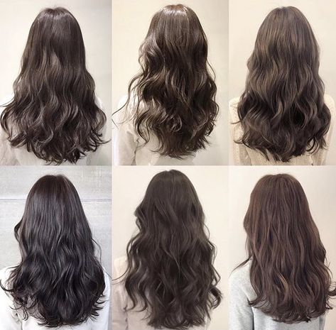 Summer Hairstyles For Wavy Hair, Korean Wavy Hair, Wavy Hair Perm, Korean Long Hair, Asian Long Hair, Hairstyles For Wavy Hair, Long Hair Perm, Brown Hair Looks, Hair Style Korea