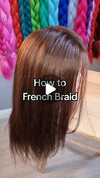 How To Do Braids For Beginners, Simple French Braid Tutorial, French Braids Medium Hair, How To Do A French Braid On Yourself Easy, How To French Braid For Beginners, Hair Styles For Braids With Curls, French Braid Videos Step By Step, Types Of French Braids, How To French Braid Easy