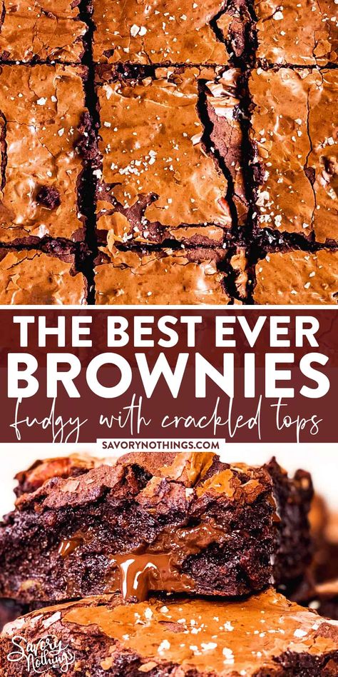 Large Brownie Recipe, Best Homemade Brownies, Best Fudgy Brownies, Moist Chocolate Brownies, Choc Brownies, Chewy Brownies Recipe, Best Ever Brownies, Milk Chocolate Brownies, Comforting Food