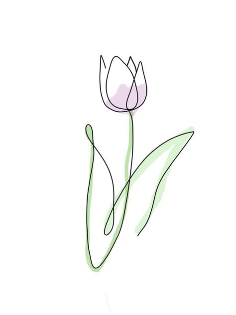 Tulip Doodle Simple, Tulip Doodle, Tulip Drawings, Cute Flower Drawing, Desenho Tom E Jerry, Tulip Drawing, Dibujo Simple, Phone Wallpaper Boho, Bible Doodling