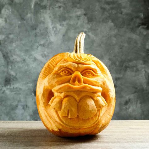 20 Pumpkin Carving Ideas to Inspire You this Halloween Minion Pumpkin Carving, 3d Pumpkin Carving, Monster Food, 3d Pumpkin, Amazing Pumpkin Carving, Pumpkin Images, Pumpkin Carving Ideas, Pumpkin House, Large Pumpkin