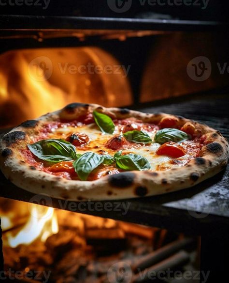 Pizza Margarita Baked tasty margherita pizza in Traditional wood oven in Neapolitan restaurant Italy, Generative AI Pizza Margherita Aesthetic, Pizza Margarita, Margarita Pizza, Wood Oven, Pizza Margherita, Vector Brush, Margherita Pizza, Aesthetic Food, Oven