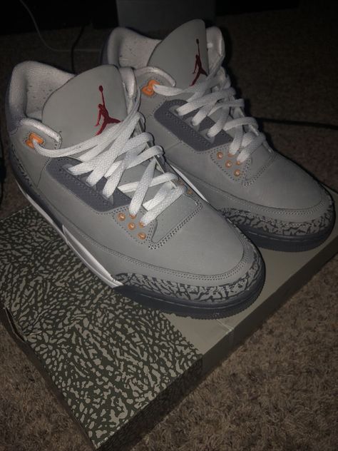 Cool Grey 3s Outfit, Jordan 3 Cool Grey Outfit, Cool Grey 3s, Jordan Shoes Grey, Black And Gray Jordans, Gray Jordans, Gray Round-toe Jordan Shoes For Light Sports, Jordan 3 Cool Grey, Sporty Fade-resistant Gray Jordan Shoes