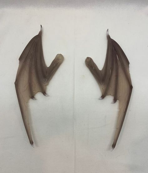 Folded Bat/Demon Wings from TBLeague's ... Closed Dragon Wings, Bat Demon, Battle Vest, Small Wing, Demon Wings, Relief Carving, Wings Drawing, Dragon Puppet, Character Aesthetics