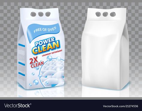 Washing Powder Packaging Design, Detergent Packaging, Clean Laundry Detergent, Scented Laundry Detergent, Detergent Laundry, Powder Laundry Detergent, Abc Design, Laundry Powder, Realistic Illustration