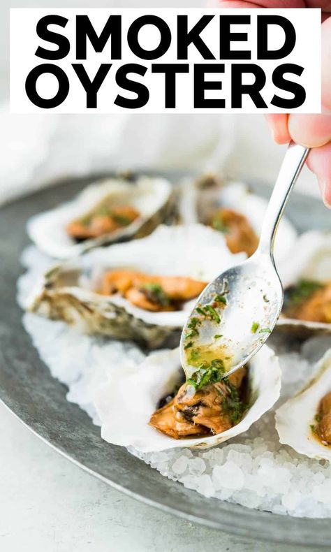 Smoked Oyster Recipes, Oysters At Home, Mignonette Recipe, Smoked Seafood, Canned Oysters, Bbq Oysters, Cooked Oysters, Smoked Oysters, Hunger Pangs