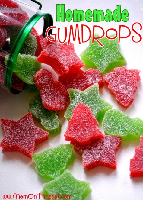 Gumdrops Recipe, Gumdrop Cookies, Homemade Gumdrops, Gumdrop Recipe, Kwanzaa Decorations, Kreative Snacks, Bar A Bonbon, Christmas Candy Recipes, Homemade Holiday