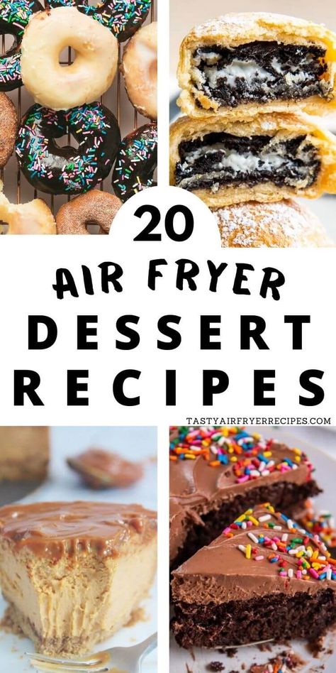 Sweets In The Air Fryer, Desserts To Make In Air Fryer, Best Air Fryer Desserts, 1 Hour Dessert Recipes, Baking In Airfryer, Dessert Recipes For Air Fryer, Air Fried Dessert Recipes, Baking Recipes For Air Fryer, Easy Air Fry Desserts