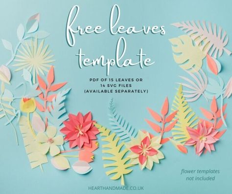 Leaf Template Printable, Leaves Template, Felt Templates, Crown Template, Travel Scrapbook Pages, Paper Flower Decor, Applique Templates, Paper Leaves, Leaf Template