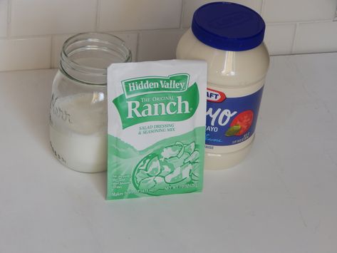 Dairy Queen Ranch Dressing Recipe, Dairy Queen Ranch Dressing, Dairy Queen Ranch Recipe, Ranch Dressing No Buttermilk, The Habit Ranch Dressing Recipe, Homemade Ranch With Packet, 3 Ingredient Ranch Dressing, Easy Buttermilk Ranch Dressing, Ranch Dressing From Packet