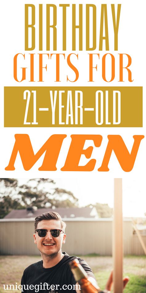 Birthday Gifts for 21 Year Old Men  | The perfect Birthday Gifts for a 21 Year Old Man | 21 Year Old Men Birthday Presents | Modern 21 Year Old Men Gifts | Special Gifts To Celebrate His 21st Birthday | 21st Birthday Presents to Buy Him | Unique Birthday Gifts for 21 Year Old Men | #birthday #21yearsold #forhim 21st Birthday Gifts For Guys, 21st Birthday Cake For Guys, 21st Birthday Boy, Old Man Birthday, Guy Friend Gifts, Guys 21st Birthday, 21st Birthday Presents, Birthday Presents For Men, 20th Birthday Gift