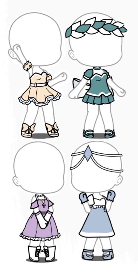 Gacha Life Prom Dress, Gacha Life Dresses, Gacha Life Prom Dress Ideas, Outfit Gacha, Gacha Characters, Gacha Clothes, Medieval Clothes, Gacha Outfit, Preppy Shoes