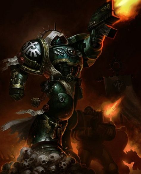 Pre-Heresy Colors Tyranids Art, 40k Dark Angels, Dark Angles, Warhammer Dark Angels, Dark Angels 40k, Space Marine Art, Grim Dark, 40k Art, Adeptus Astartes