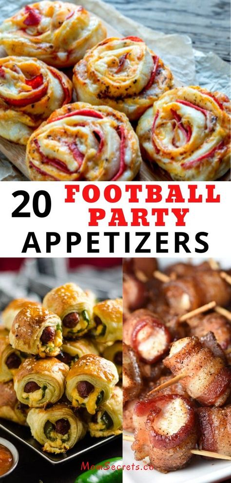 Football Party Appetizers, Football Food Appetizers, Superbowl Food Appetizers, Football Party Foods, Football Appetizers, Bowl Party Food, Superbowl Appetizers, Football Snacks, Football Party Food