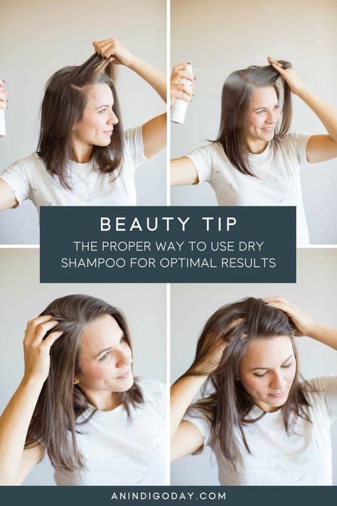 Are you looking for a way to instantly refresh your hair between washings? Dry shampoo is the perfect solution! With dry shampoo, you can skip a day—or two!—of washing your hair without anyone ever knowing. Keep reading to learn how to use dry shampoo for maximum effectiveness and lasting refreshment. Check out this step by step tutorial on how to use dry shampoo to revive your dirty hair. Dry Shampoo How To Use, How To Use Dry Shampoo, Powder Dry Shampoo, Overnight Hair Mask, Good Dry Shampoo, Best Dry Shampoo, Washing Your Hair, Using Dry Shampoo, Shampoo Brands