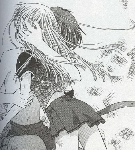 <3 kyo and tohru Fruit Basket Manga Panels, Fruits Basket Manga Panels Kyo And Tohru, Kyo And Tohru Kiss, Kyo Kun, Fruit Basket Anime, Fruits Basket Kyo, Kyo And Tohru, Fruits Basket Manga, Basket Anime