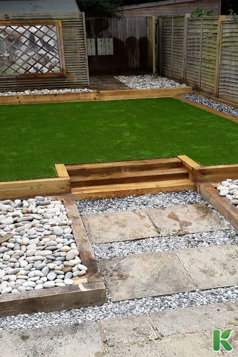 After re-turfing the traditional lawn on several occasions over several years, the owner of this garden finally decided on artificial grass with sleepers as a border. This garden is an example of why we feel we are some of the best landscapers in Sussex! Our advice and experience make the difference in these projects, as most landscapers would fit the grass along the current lawn's slope to finish the job quickly. Sleeper Steps, Contemporary Garden, Garden Features, Duck Egg, Artificial Grass, The Grass, Patio Design, Outdoor Space, Garden Design