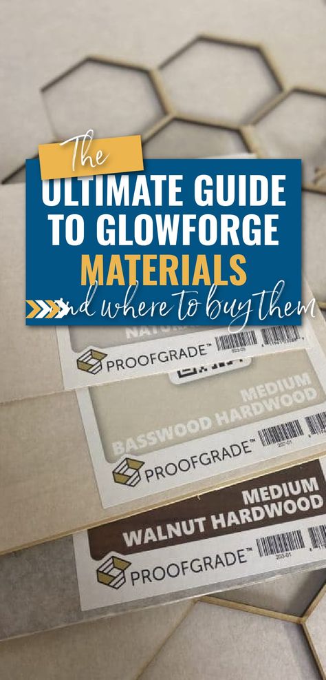 The Ultimate Glowforge Materials Guide: What to Cut & Where to Buy Them - Clarks Condensed Glow Projects, Router Projects, Wood Supply, Laser Cut Wood Crafts, Laser Engraved Gifts, Laser Engraved Ideas, Glass Engraving, Laser Engraved Wood, Stem Projects