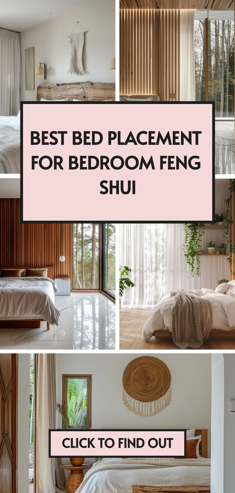 🛌 Is your bed placed for optimal energy flow? Unlock the secrets of Feng Shui bedroom layout with our easy-to-follow guide. Great for anyone looking to refresh their bedroom design. Tap to learn more! Bed Feng Shui Bedroom Layouts, Principle Bedroom Design, Fend Shui Bedroom, Fung Shui Bedroom, Bed Location In Room, Bedroom Inspirations Master Feng Shui, Room Feng Shui Bedroom, Fung Shway Bedroom Rules, Bedroom Placement Layout