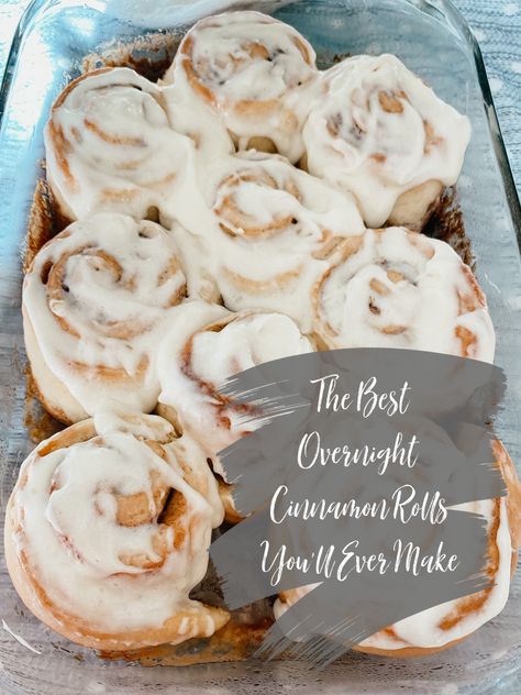 Overnight Cinnamon Buns Christmas Morning, Award Winning Cinnamon Rolls Homemade, Overnight Cinammon Rolls Recipe, Homemade Overnight Cinnamon Rolls, Over Night Cinnamon Rolls Homemade, Best Overnight Cinnamon Rolls, Overnight Sweet Rolls, Easy Homemade Cinnamon Rolls Overnight, Easy Fluffy Cinnamon Rolls