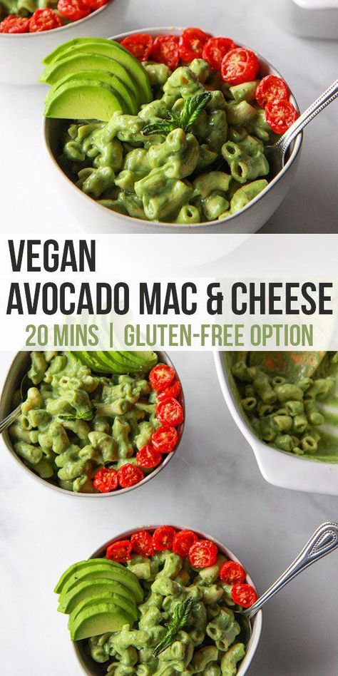 Makaroni Keju, Avocado Mac And Cheese, Cheese Vegan, Vegan Mac And Cheese, Makanan Diet, Nutrition Guide, Idee Pasto Sano, Chia Pudding, Vegan Foods