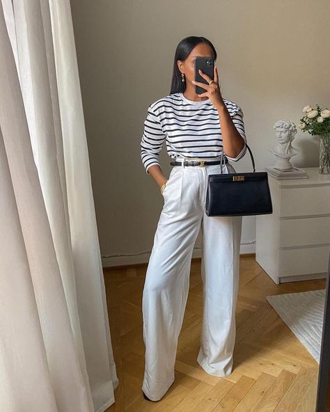 Outfits Sommer, Satin Slip Skirt, Style Wide Leg Pants, Oversized Long Sleeve Shirt, Best Leather Jackets, Trouser Outfit, Satin Trousers, Wide Trousers, Leg Work