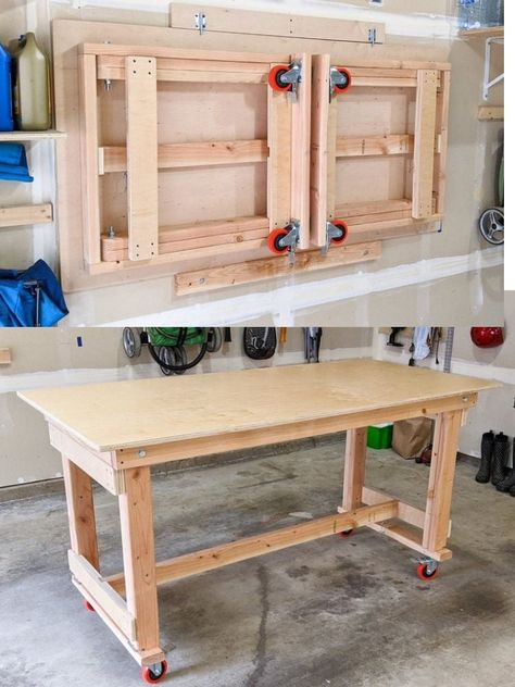 14 Workbench Plans Perfect for Big or Small Home Shops - Bob Vila Diy Workbench Plans, Simple Workbench Plans, Workbench Stool, Rolling Workbench, Saw Station, Table Saw Station, Halloween Decorations Outdoor Diy, Christmas Crafts For Adults Diy, Diy Halloween Decorations Outdoor