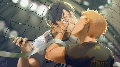 Kagehina Cute, Kageyama X Hinata, Haikyuu Kageyama, Volleyball Anime, Kageyama Tobio, Haikyuu Ships, Haikyuu Manga, Fan Comic, Haikyuu Characters