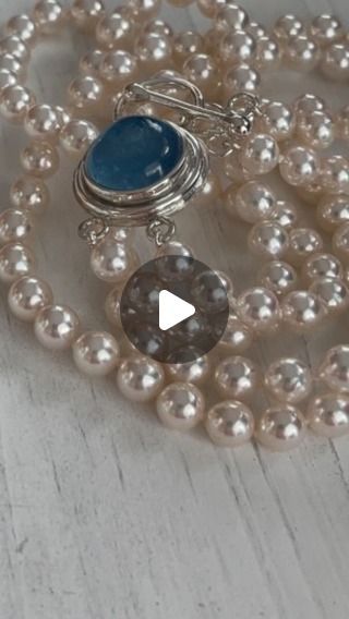 Ocean's Cove®️Jewelry on Instagram: "Double the strands, double the fun! This strand of Japanese akoya cultured pearls features a magnificent aquamarine cabochon (about 12ctw) at its toggle clasp. Perfect for your something blue and beyond. Seriously, you will want to wear this one all the time, but it really is perfect for your big day. Two rows of 5-6.5mm pearls drape beautifully around the neck, secured with a handcrafted silver toggle clasp. Head to my profile for a link to shop my website. 
.
.
.
#somethingblue #fitforaprincess #pearlsandgems #madebymoi #beachbride #fallbride #weddinglook #weddingjewelry #forthebride #somethingnew #pearlsarealwaysappropriate #ilovepearls #doublestrand #classicpearls #pearlsarehavingamoment #oceanscove #jewelrybyoceanscove #oceanscoveetsy #oceanscoveje Aquamarine Cabochon, Autumn Bride, Beach Bride, Toggle Clasp, Something Blue, Wedding Looks, Baroque Pearls, Cultured Pearls, My Website