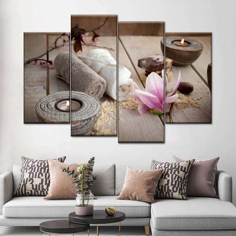 Spa Wall Art | Canvas Prints | ElephantStock Spa Vision, Massage Room Design, Massage Room Decor, Orthodontic Office, Esthetician Room Decor, Spa Room Decor, Massage Business, Bamboo Bathroom, Peaceful Place