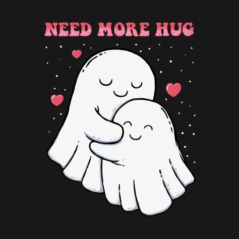 Ghost Hug, Two Ghosts, Ghost Cartoon, Trendy Halloween Costumes, Pretty Landscapes, Trendy Halloween, Foto Dan, Ghost Halloween, April 19