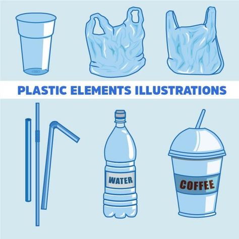 How To Draw Plastic Bag, Plastic Bag Illustration, Plastic Bottle Illustration, Plastic Bag Drawing, Plastic Illustration, Save Earth Posters, Plastic Drawing, Pollution Environment, Eco Friendly Logo