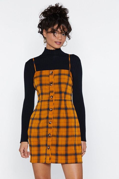 Nordstrom Outfit, Hipster Dress, Plaid Mini Dress, 90s Inspired Outfits, Clueless Outfits, Look Retro, 90s Fashion Outfits, Hipster Outfits, Looks Black