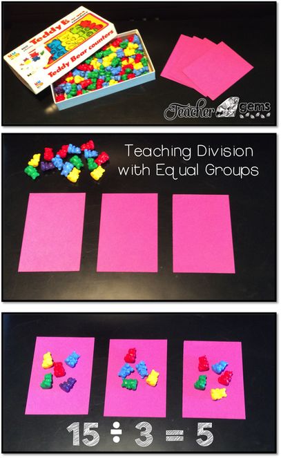 Strategy for teaching division along with more helpful tips for teachers! Sharing Activities, Teaching Division, Tips For Teachers, Teaching Multiplication, Math Division, Math Operations, Math Groups, Math Strategies, Third Grade Math